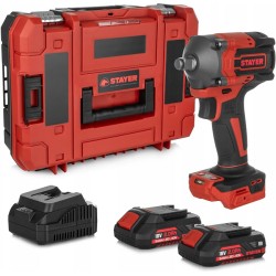 Акумулаторен ударен гайковерт Stayer IWB 350 L2022, 18 V, 420 Nm, 1/2″, комплект батерии 2×2.0 Ah